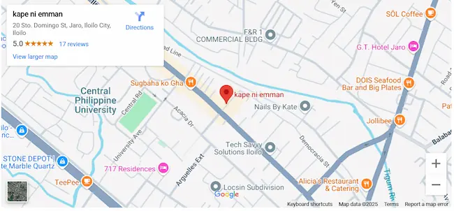 Kape ni Emman Location